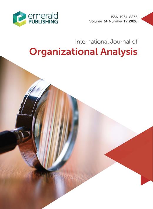 International Journal of Organizational Analysis Cover Image for Volume 34, Issue 12